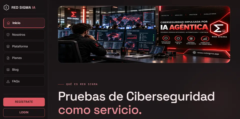 Plataforma Red Sigma IA: pruebas de ciberseguridad como servicio
